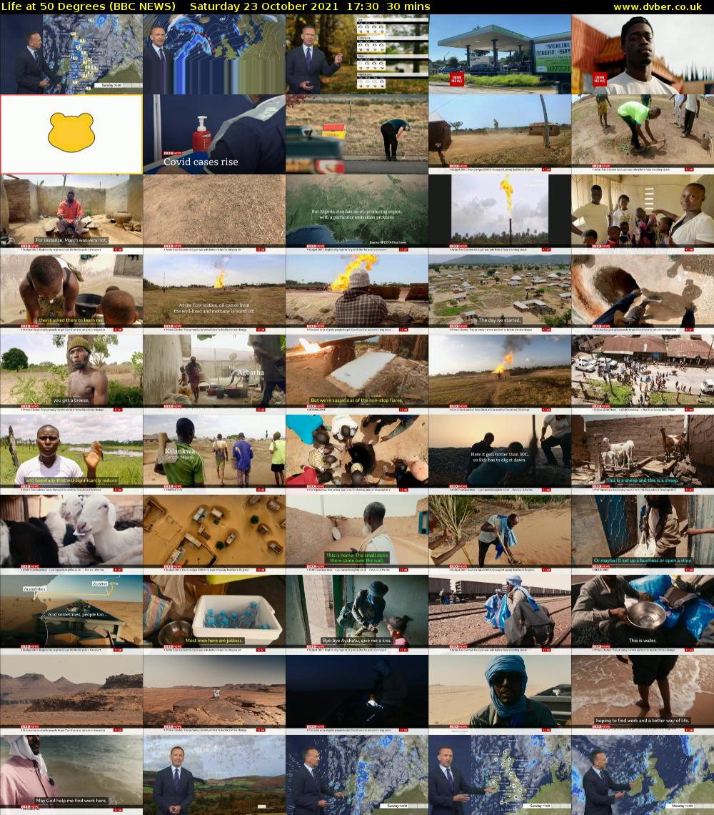 Life at 50 Degrees (BBC NEWS) Saturday 23 October 2021 17:30 - 18:00