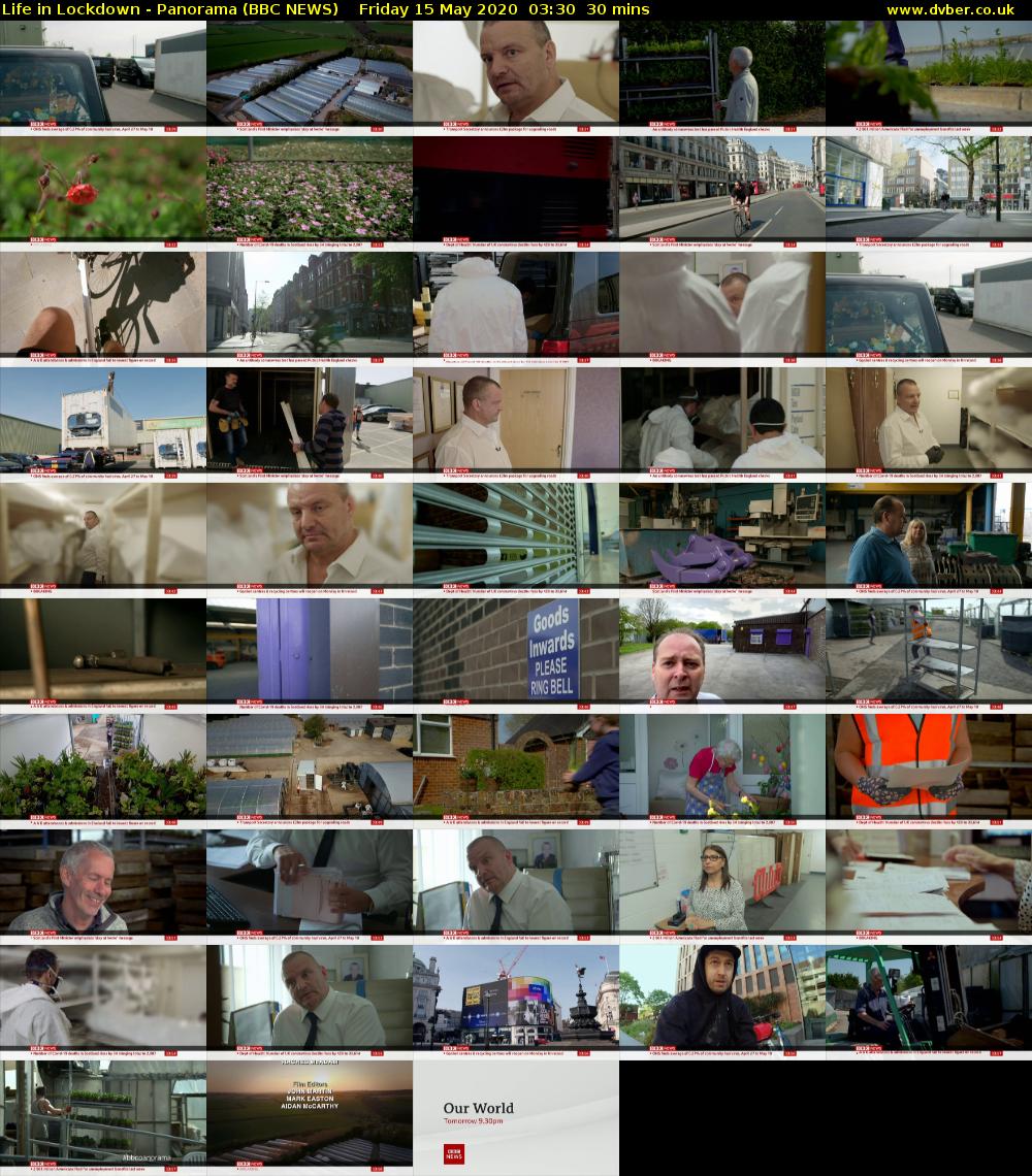 Life in Lockdown - Panorama (BBC NEWS) Friday 15 May 2020 03:30 - 04:00