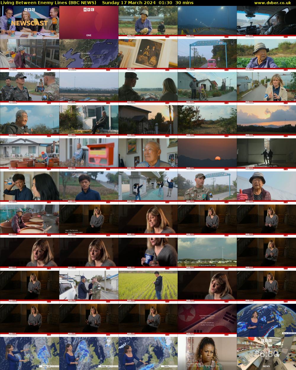 Living Between Enemy Lines (BBC NEWS) Sunday 17 March 2024 01:30 - 02:00
