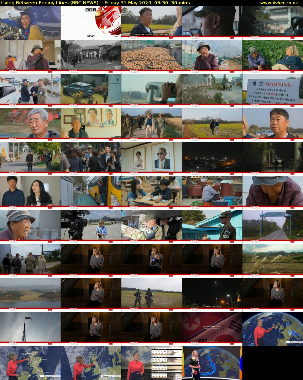 Living Between Enemy Lines (BBC NEWS) Friday 31 May 2024 03:30 - 04:00