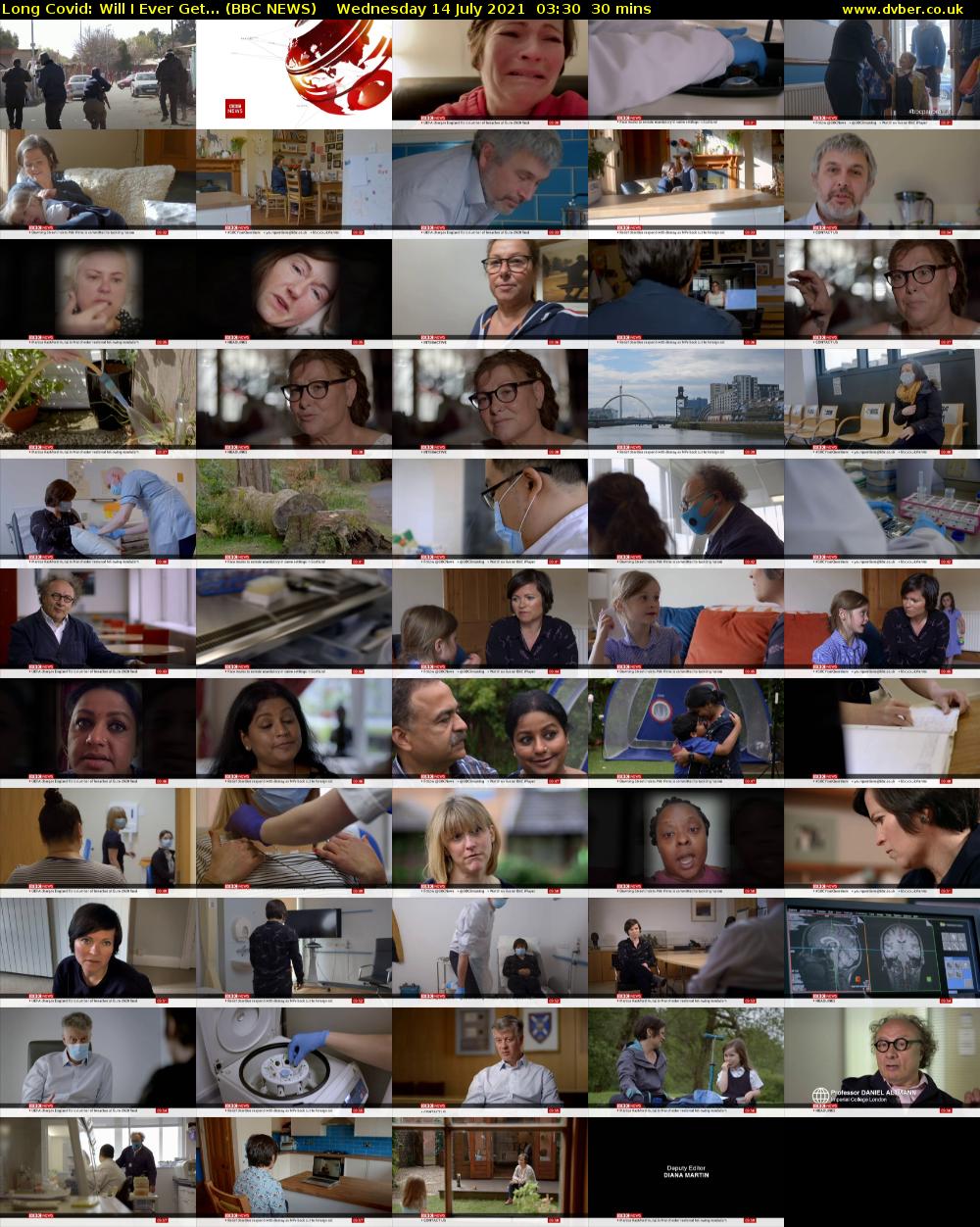 Long Covid: Will I Ever Get... (BBC NEWS) Wednesday 14 July 2021 03:30 - 04:00