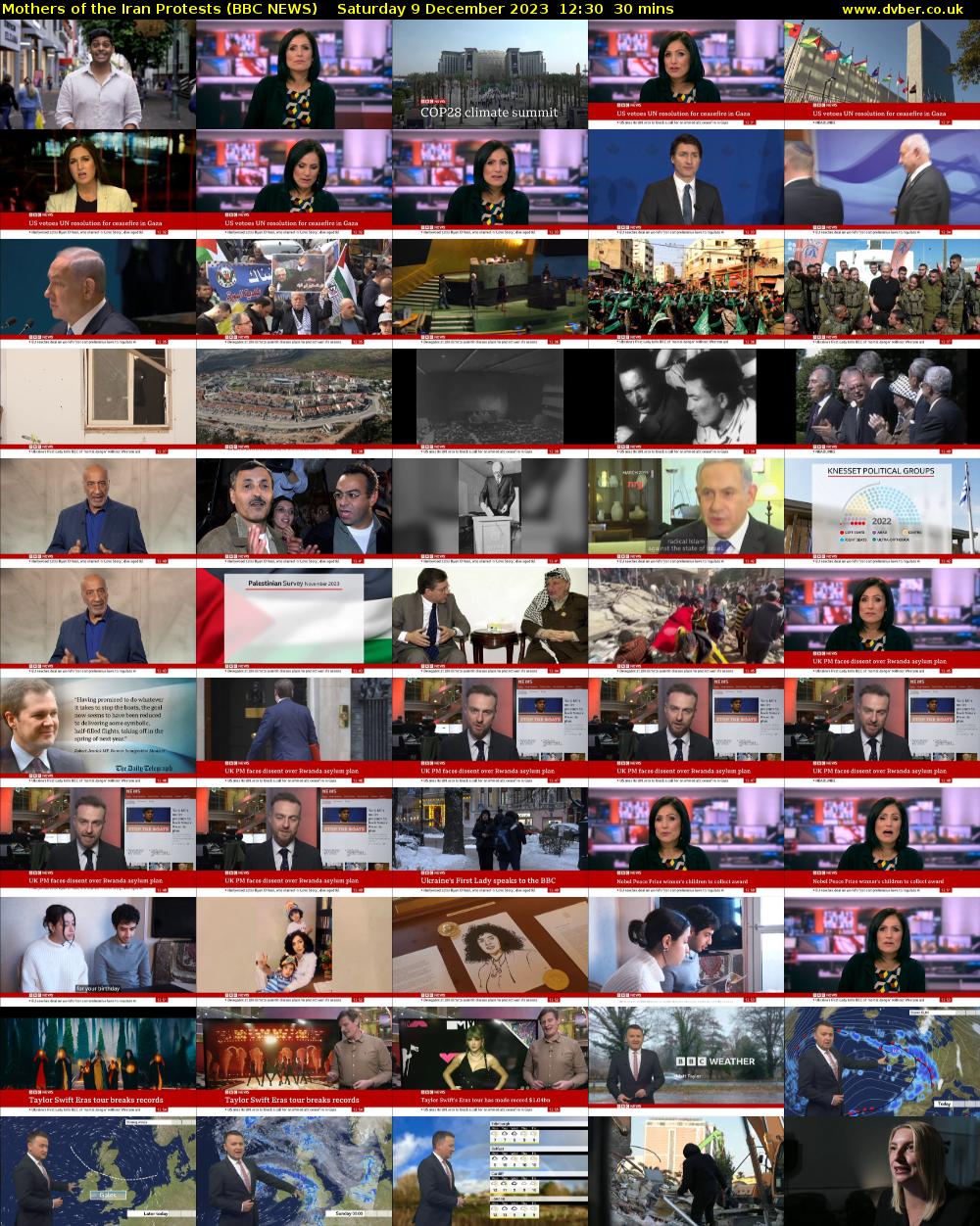 Mothers of the Iran Protests (BBC NEWS) Saturday 9 December 2023 12:30 - 13:00