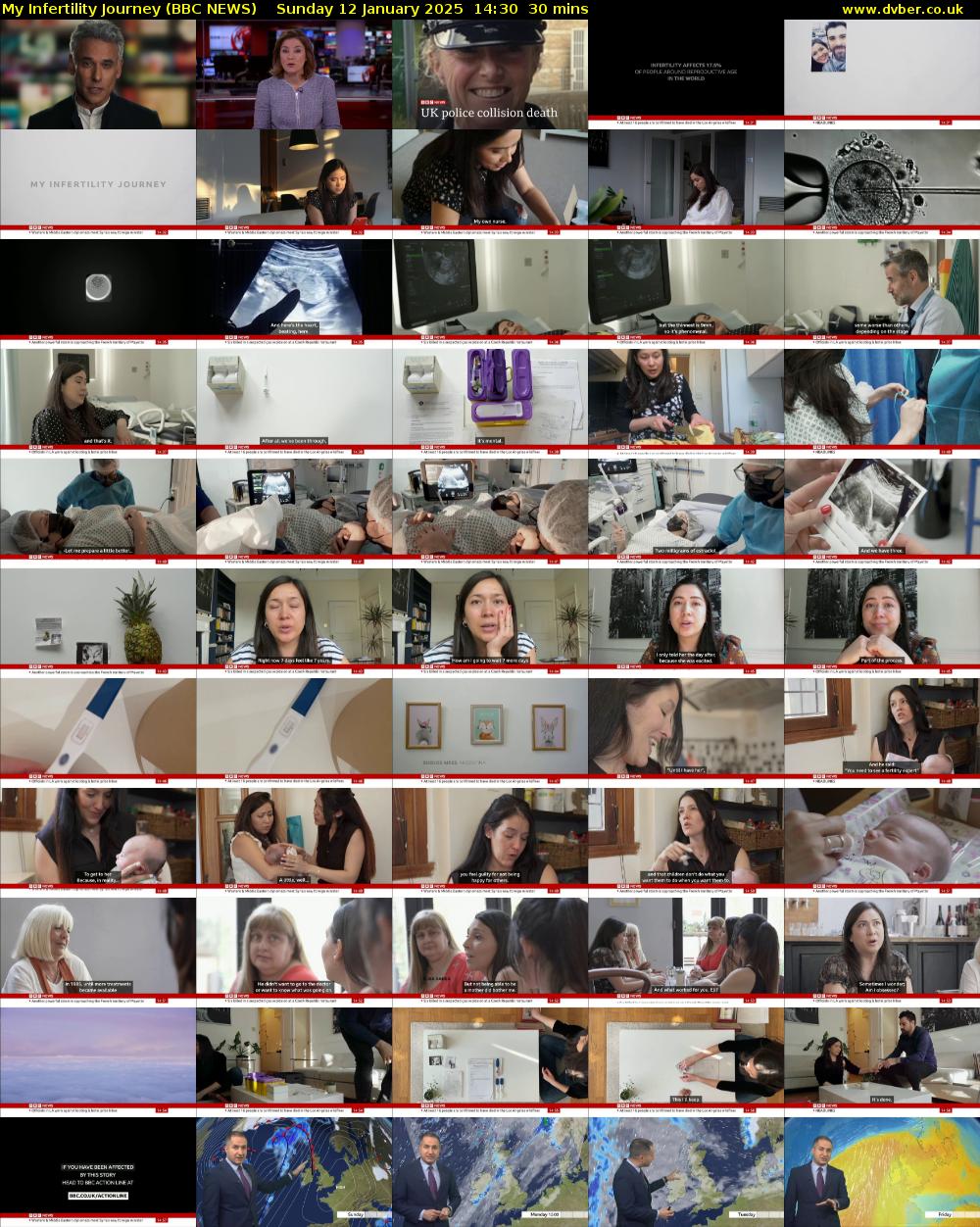 My Infertility Journey (BBC NEWS) Sunday 12 January 2025 14:30 - 15:00