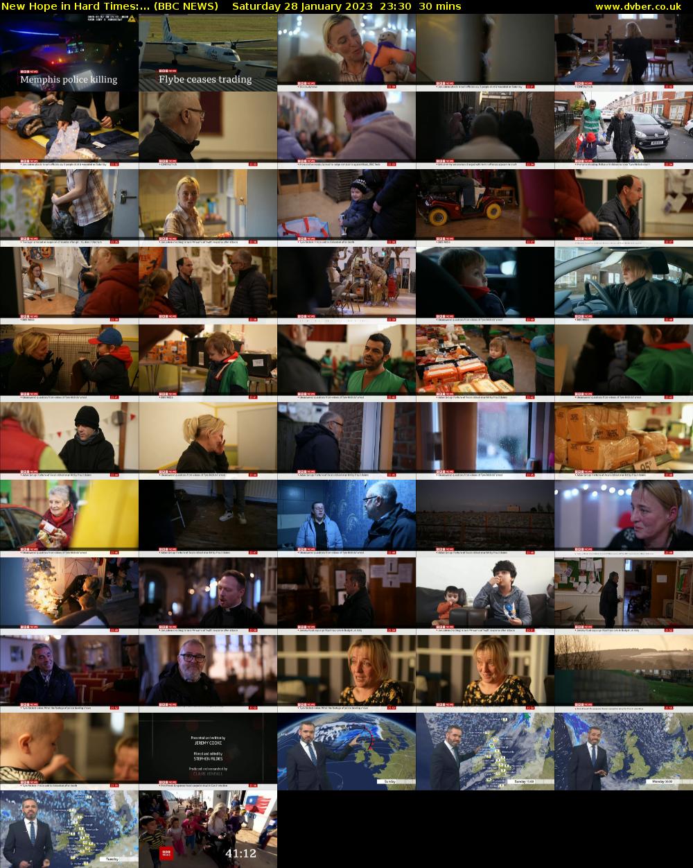 New Hope in Hard Times:... (BBC NEWS) Saturday 28 January 2023 23:30 - 00:00