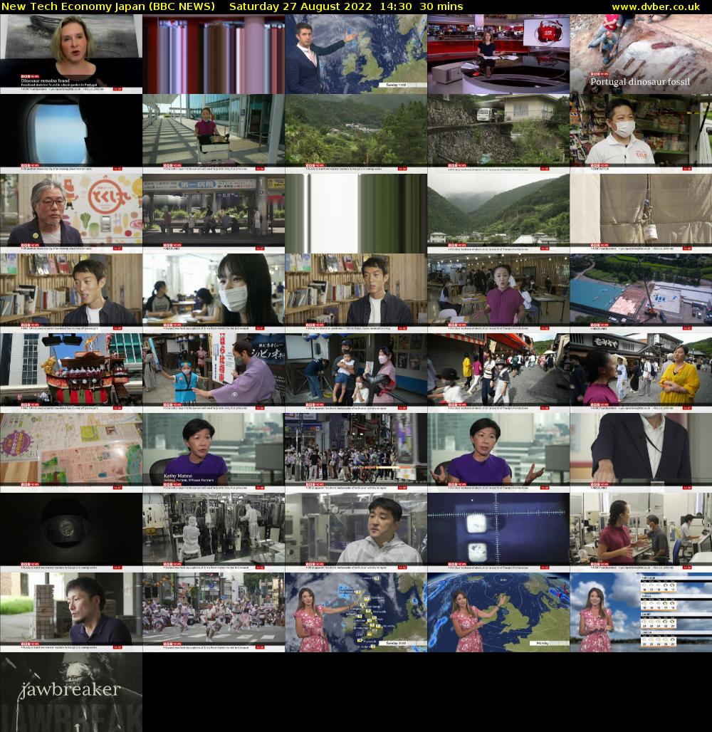 New Tech Economy Japan (BBC NEWS) Saturday 27 August 2022 14:30 - 15:00