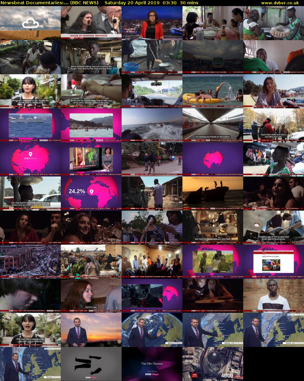 Newsbeat Documentaries:... (BBC NEWS) Saturday 20 April 2019 03:30 - 04:00