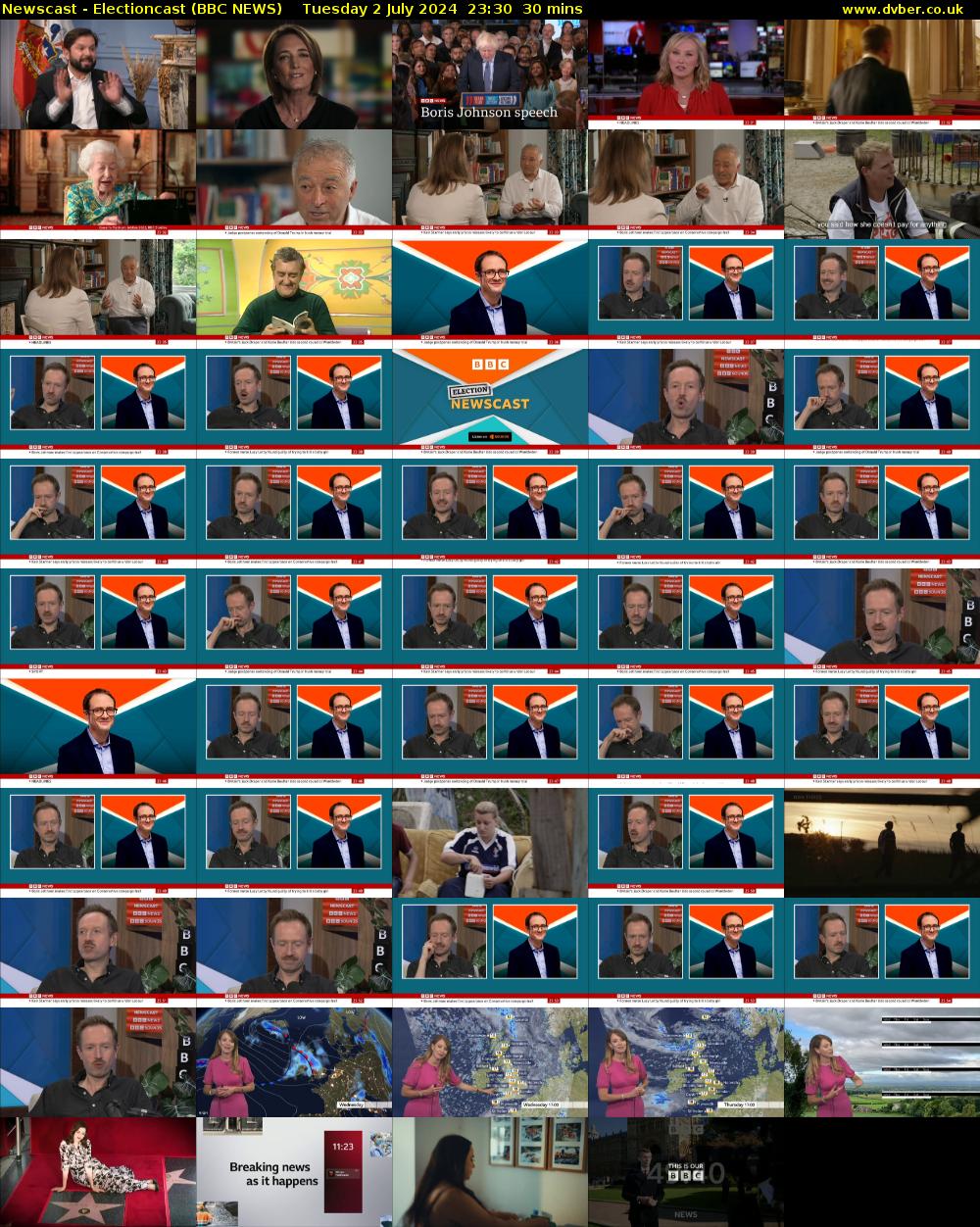 Newscast - Electioncast (BBC NEWS) Tuesday 2 July 2024 23:30 - 00:00