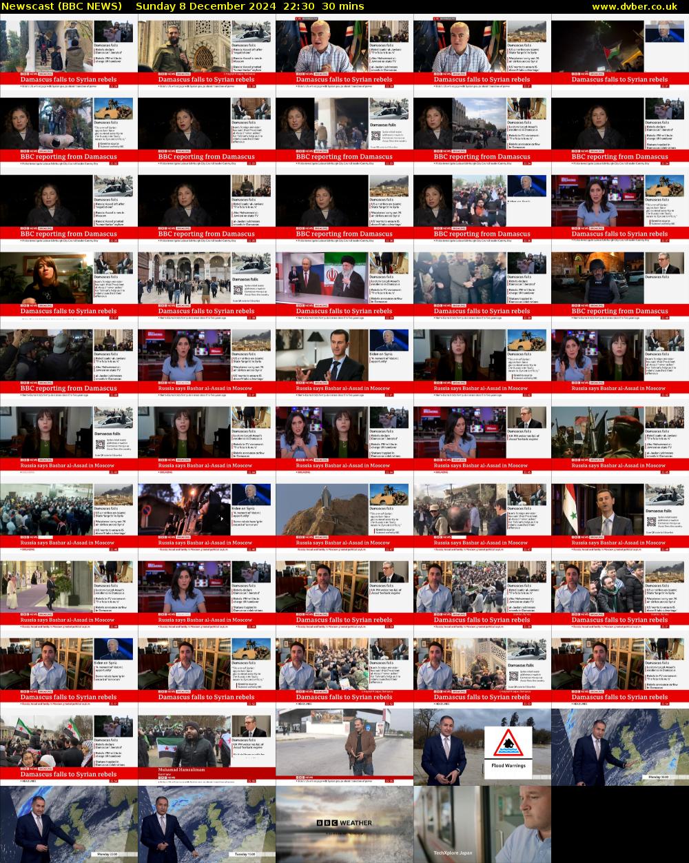 Newscast (BBC NEWS) Sunday 8 December 2024 22:30 - 23:00