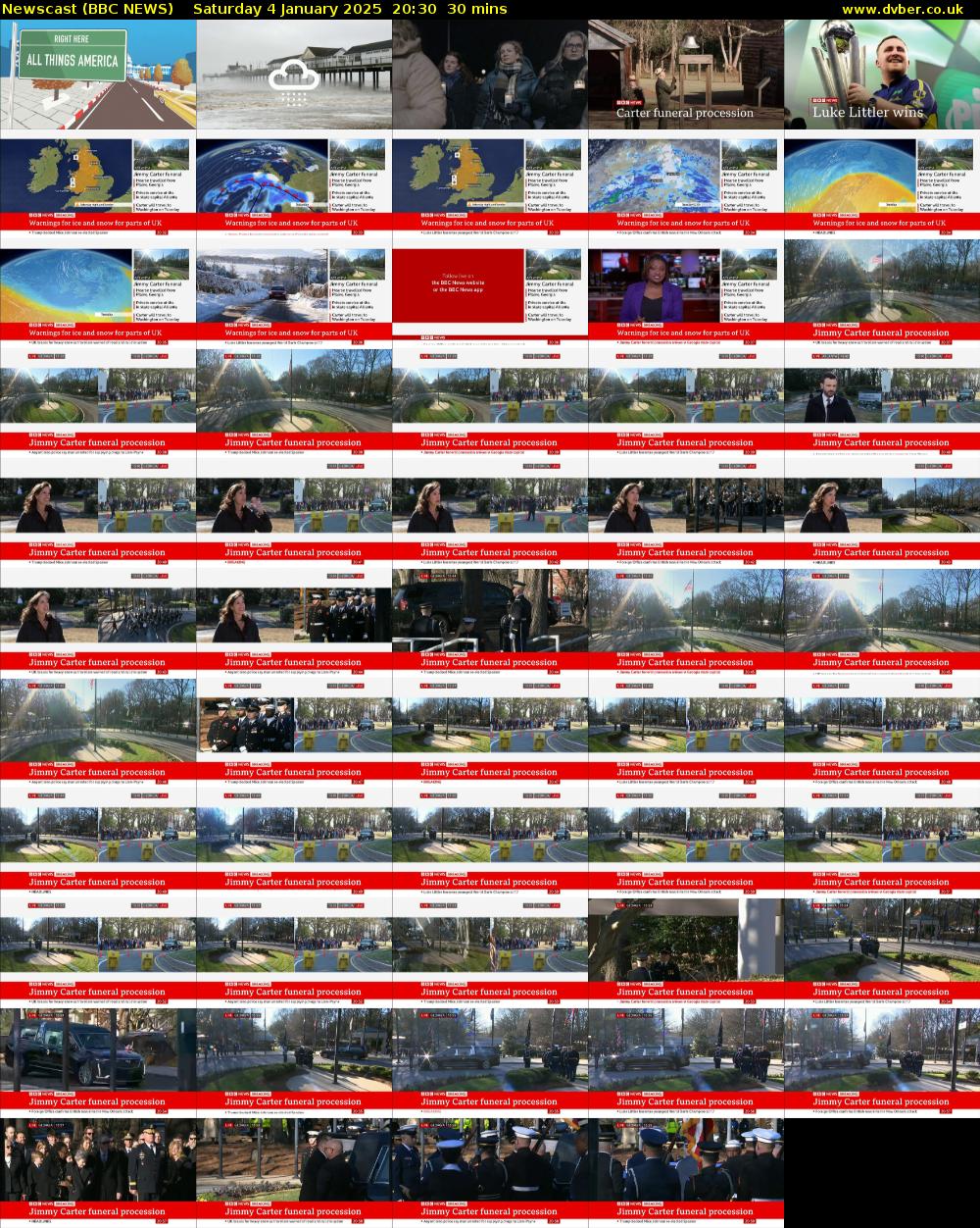 Newscast (BBC NEWS) Saturday 4 January 2025 20:30 - 21:00