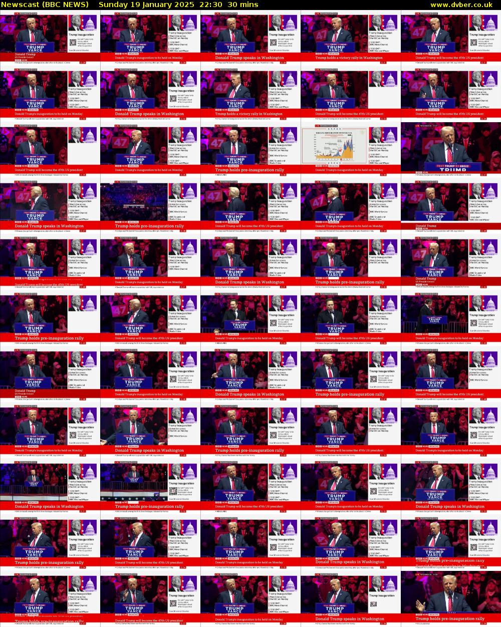 Newscast (BBC NEWS) Sunday 19 January 2025 22:30 - 23:00