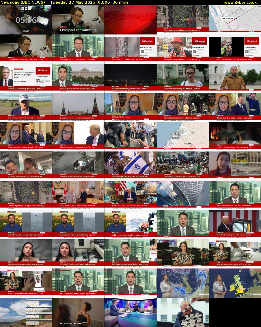 Newsday (BBC NEWS) Tuesday 27 May 2025 03:00 - 03:30