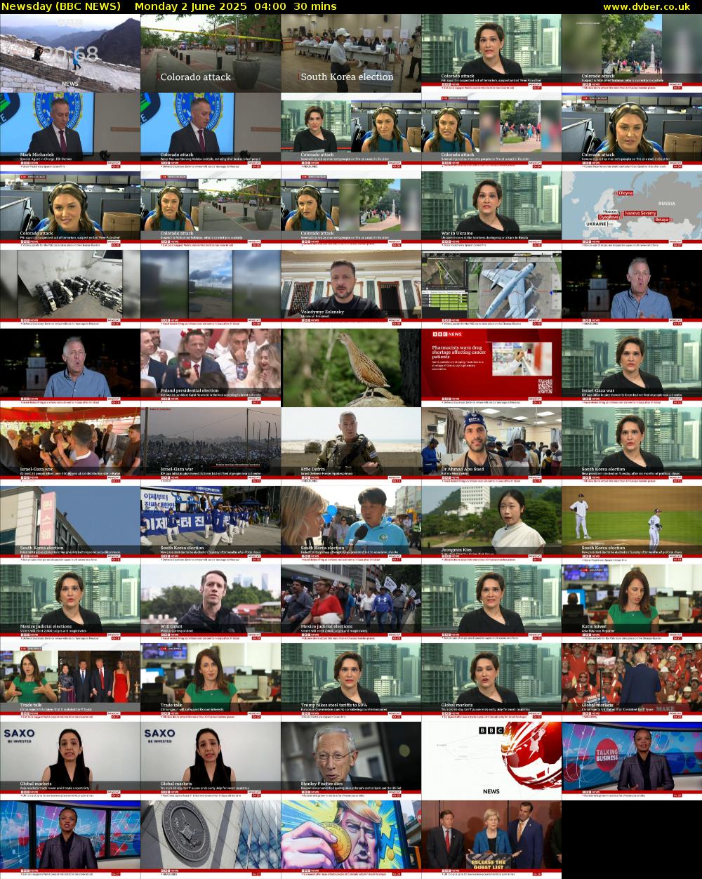Newsday (BBC NEWS) Monday 2 June 2025 04:00 - 04:30