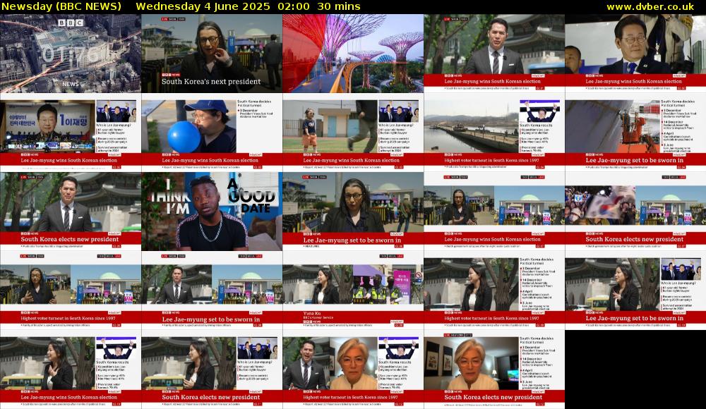 Newsday (BBC NEWS) Wednesday 4 June 2025 02:00 - 02:30