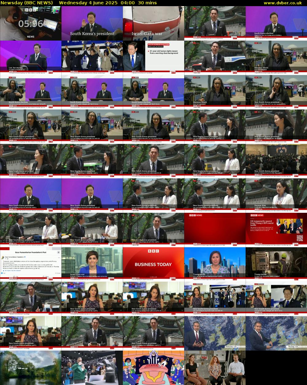 Newsday (BBC NEWS) Wednesday 4 June 2025 04:00 - 04:30