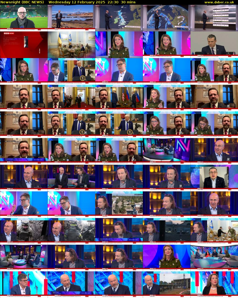 Newsnight (BBC NEWS) Wednesday 12 February 2025 22:30 - 23:00