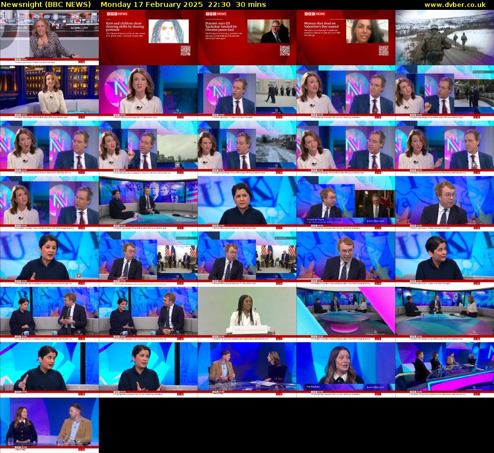 Newsnight (BBC NEWS) Monday 17 February 2025 22:30 - 23:00