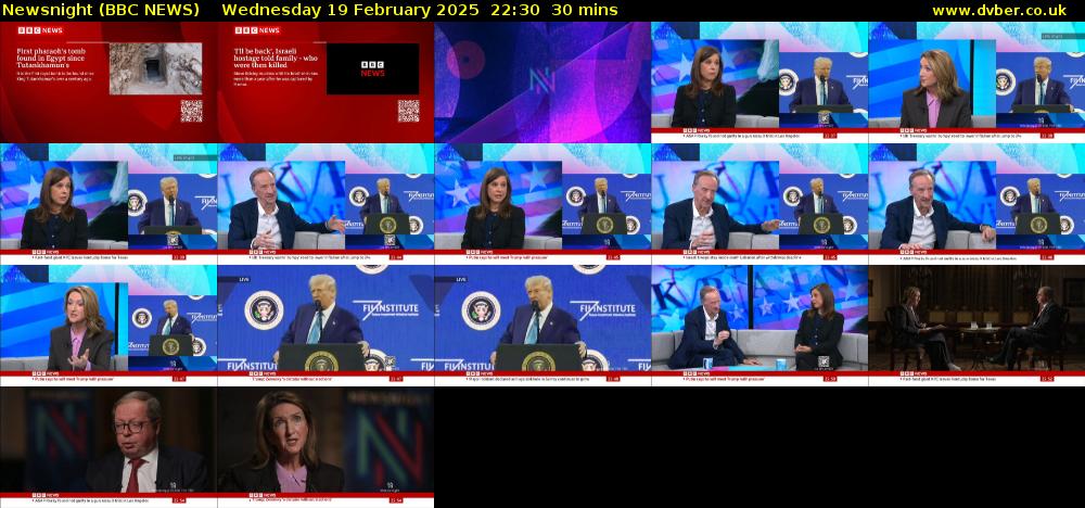 Newsnight (BBC NEWS) Wednesday 19 February 2025 22:30 - 23:00