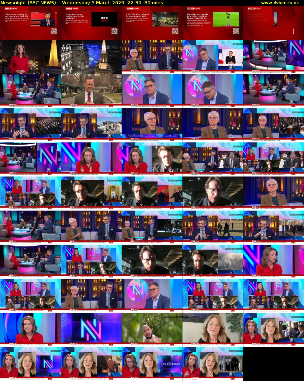 Newsnight (BBC NEWS) Wednesday 5 March 2025 22:30 - 23:00