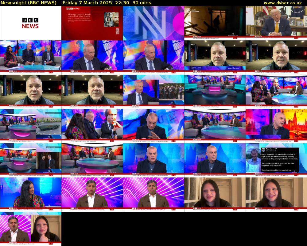 Newsnight (BBC NEWS) Friday 7 March 2025 22:30 - 23:00