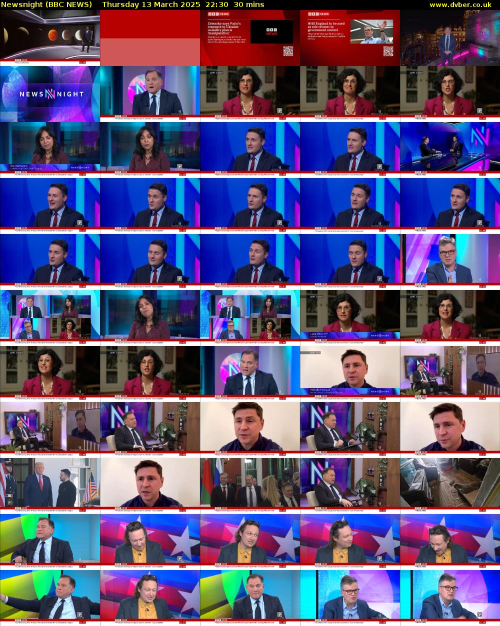 Newsnight (BBC NEWS) Thursday 13 March 2025 22:30 - 23:00