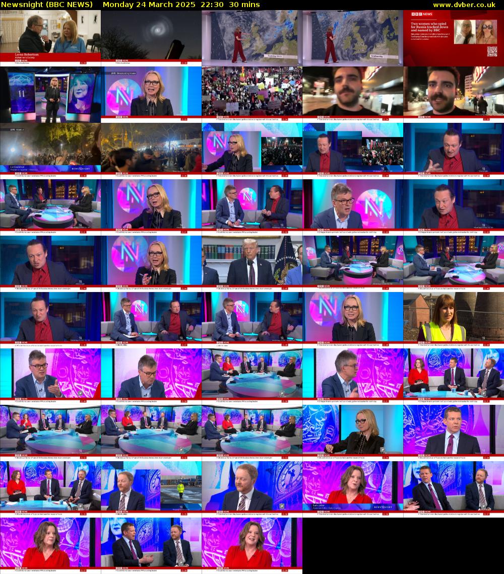 Newsnight (BBC NEWS) Monday 24 March 2025 22:30 - 23:00