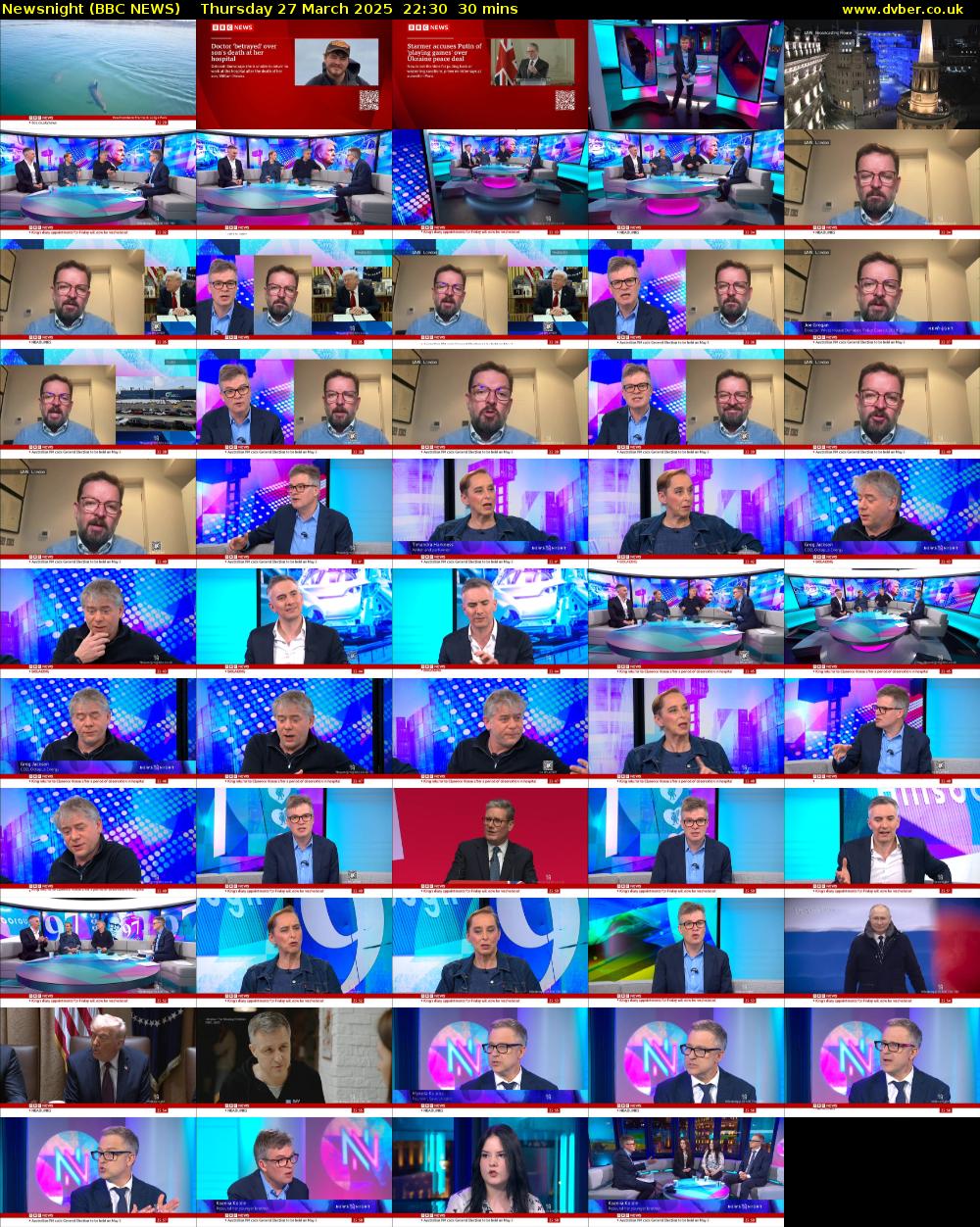 Newsnight (BBC NEWS) Thursday 27 March 2025 22:30 - 23:00
