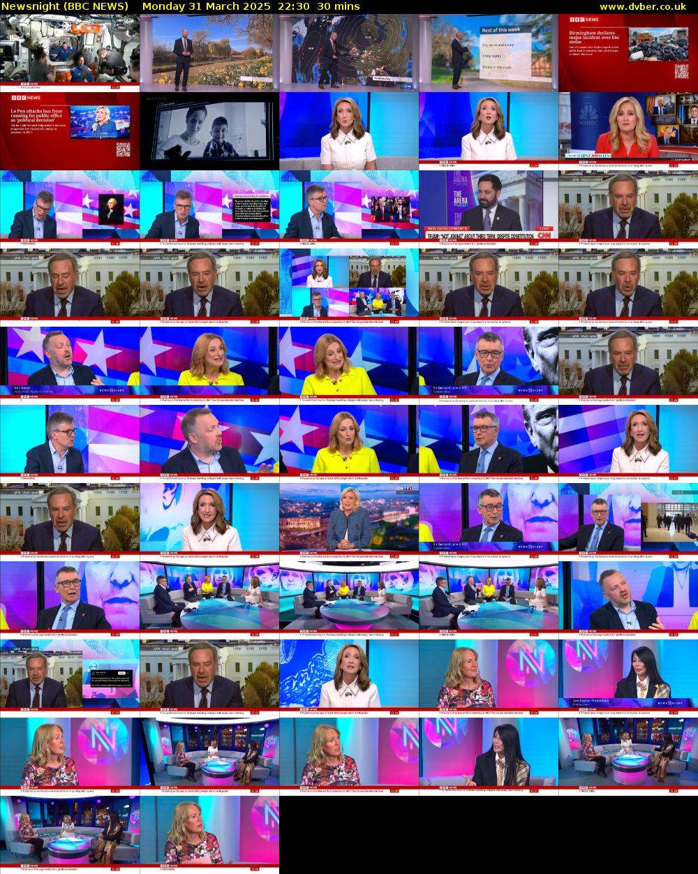 Newsnight (BBC NEWS) Monday 31 March 2025 22:30 - 23:00