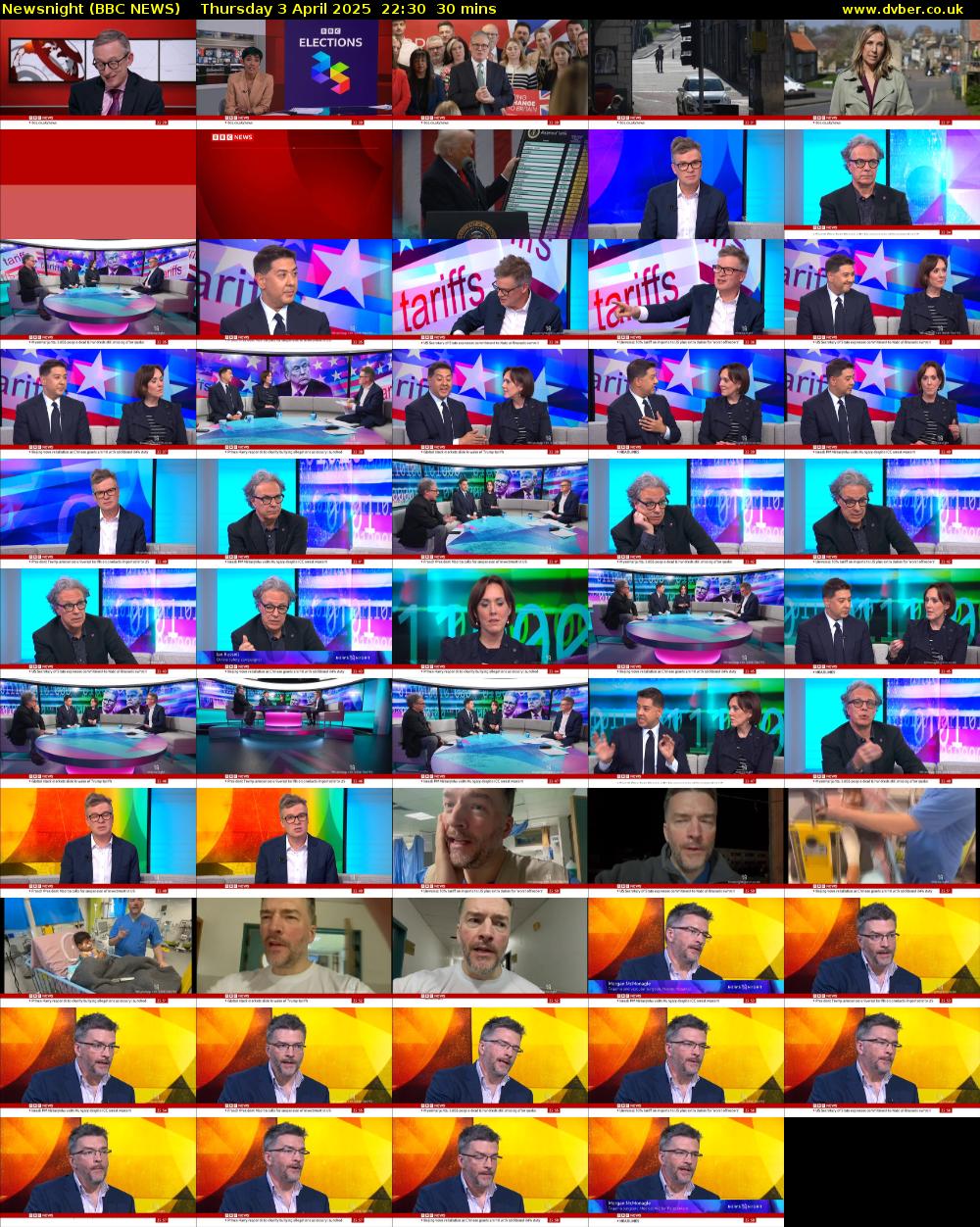 Newsnight (BBC NEWS) Thursday 3 April 2025 22:30 - 23:00