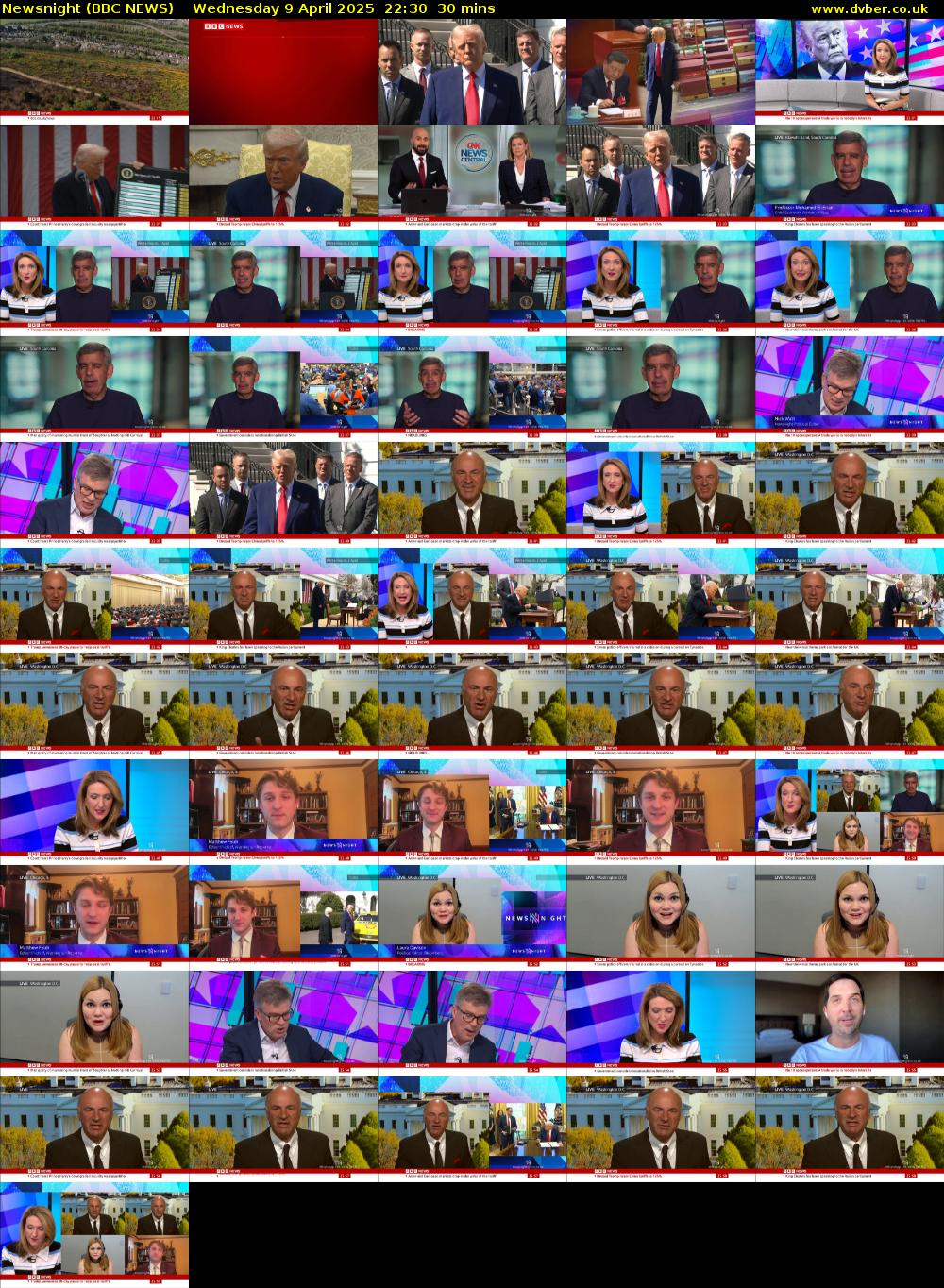 Newsnight (BBC NEWS) Wednesday 9 April 2025 22:30 - 23:00