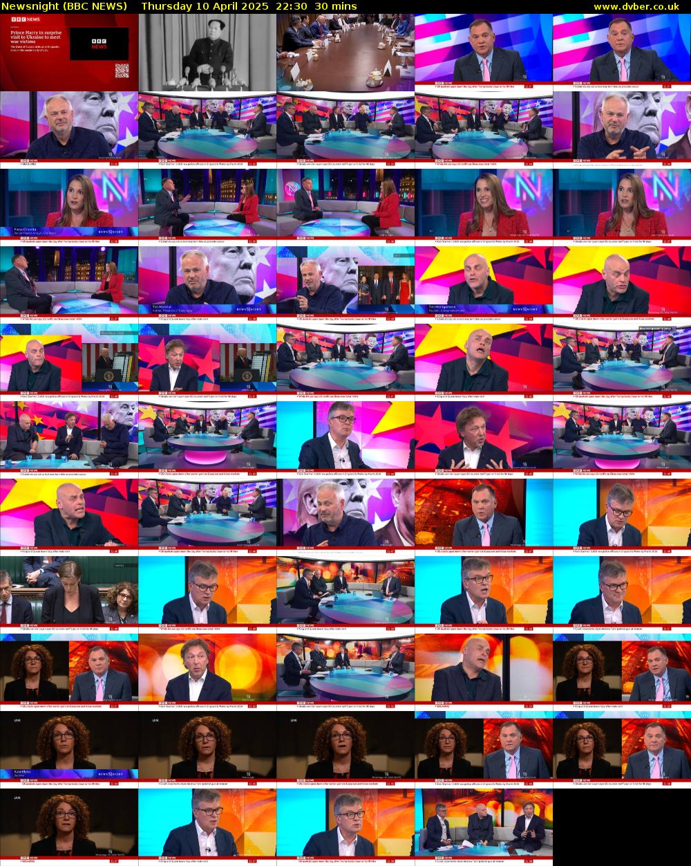 Newsnight (BBC NEWS) Thursday 10 April 2025 22:30 - 23:00