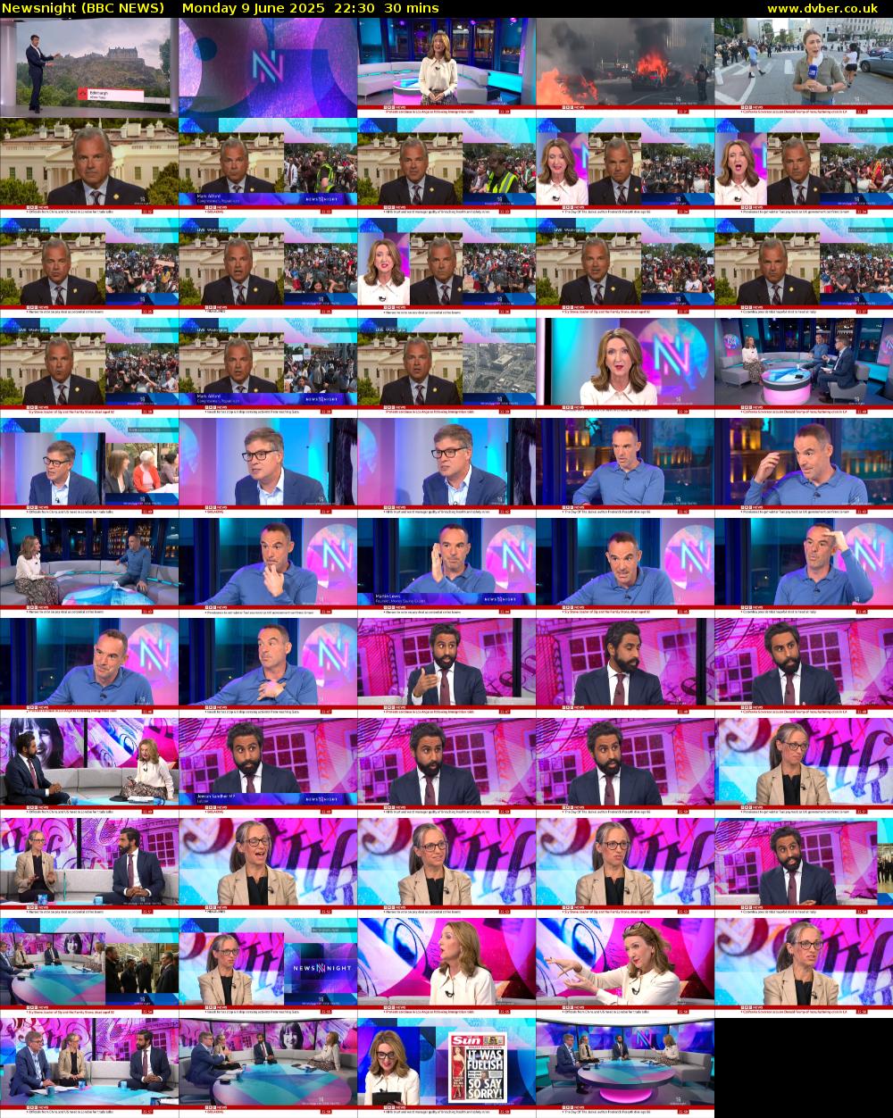 Newsnight (BBC NEWS) Monday 9 June 2025 22:30 - 23:00