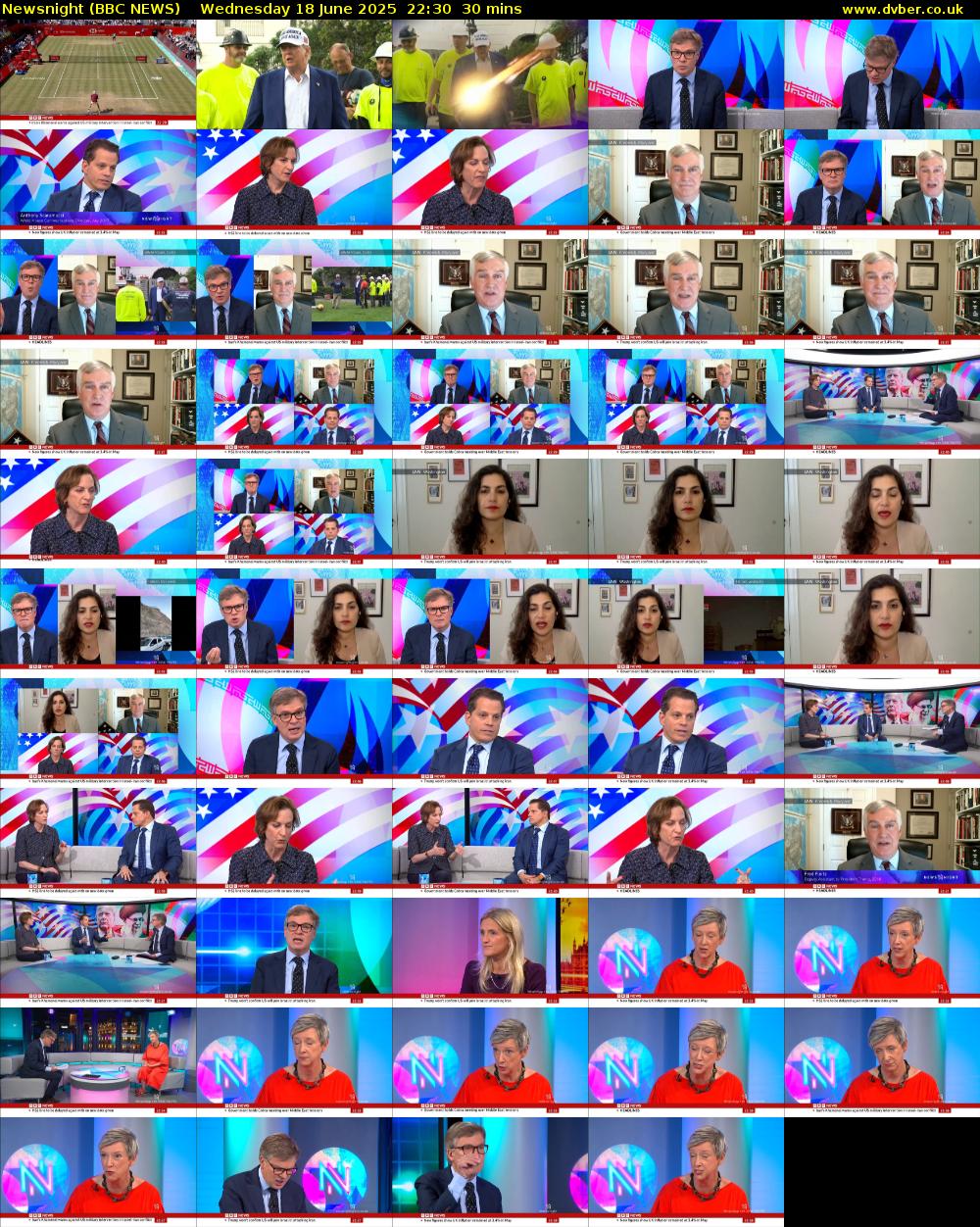 Newsnight (BBC NEWS) Wednesday 18 June 2025 22:30 - 23:00