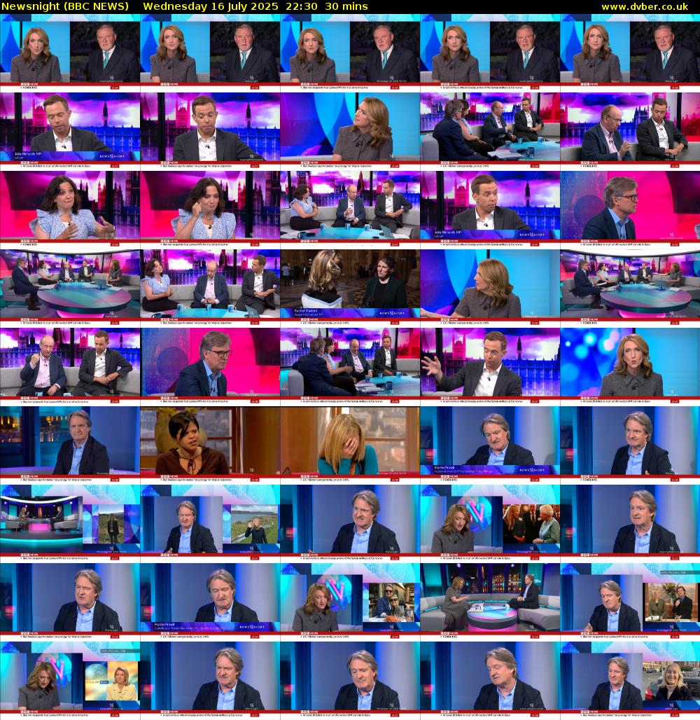 Newsnight (BBC NEWS) Wednesday 16 July 2025 22:30 - 23:00