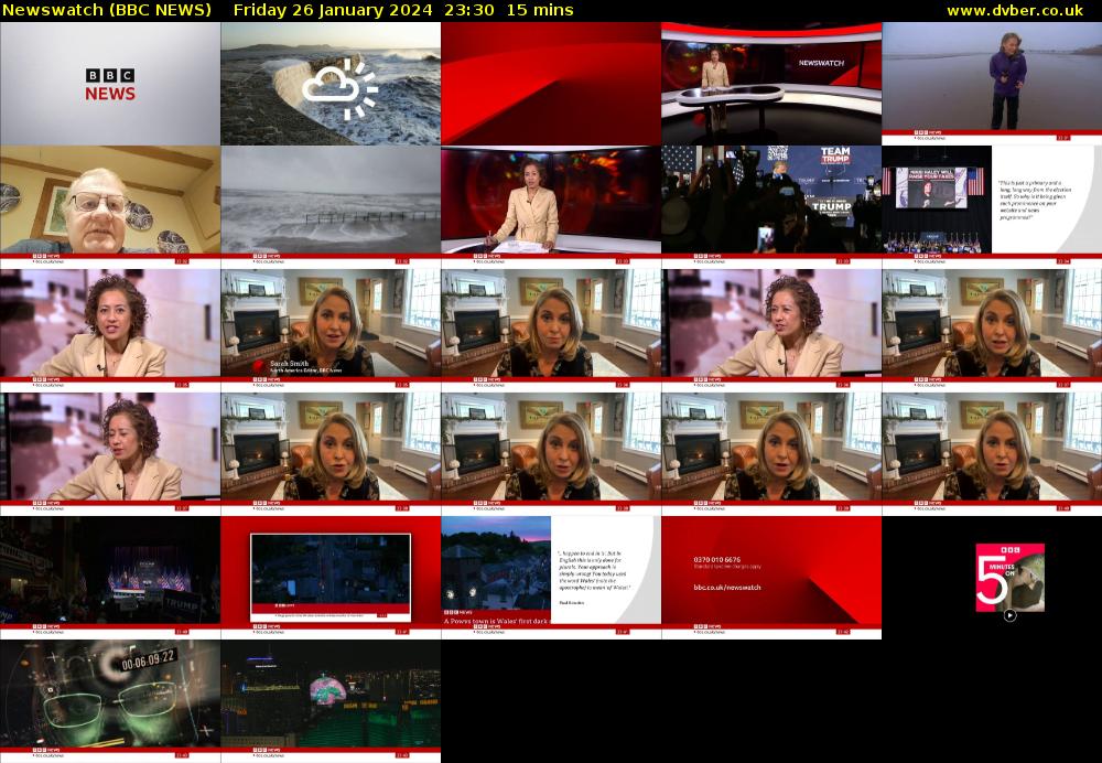 Newswatch (BBC NEWS) Friday 26 January 2024 23:30 - 23:45