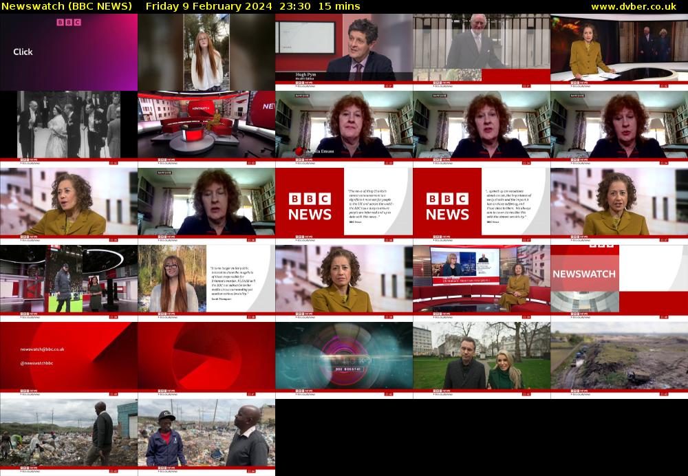 Newswatch (BBC NEWS) Friday 9 February 2024 23:30 - 23:45