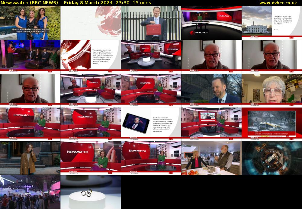 Newswatch (BBC NEWS) Friday 8 March 2024 23:30 - 23:45