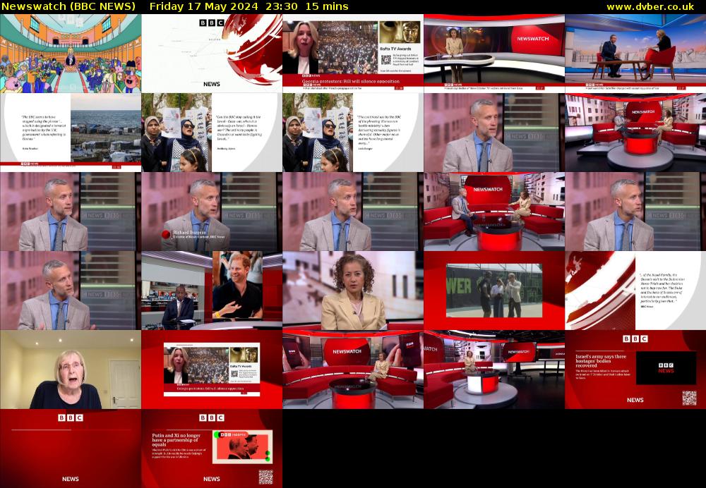 Newswatch (BBC NEWS) Friday 17 May 2024 23:30 - 23:45
