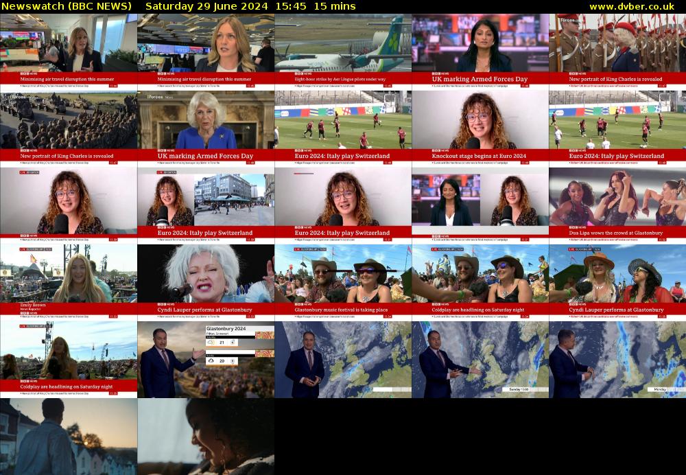 Newswatch (BBC NEWS) Saturday 29 June 2024 15:45 - 16:00