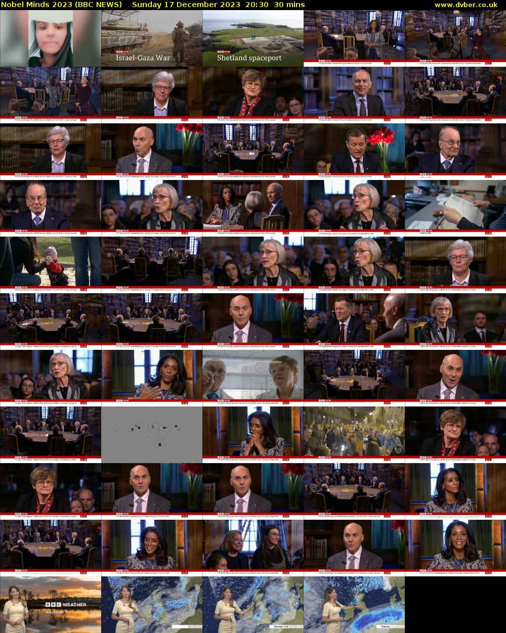 Nobel Minds 2023 (BBC NEWS) Sunday 17 December 2023 20:30 - 21:00