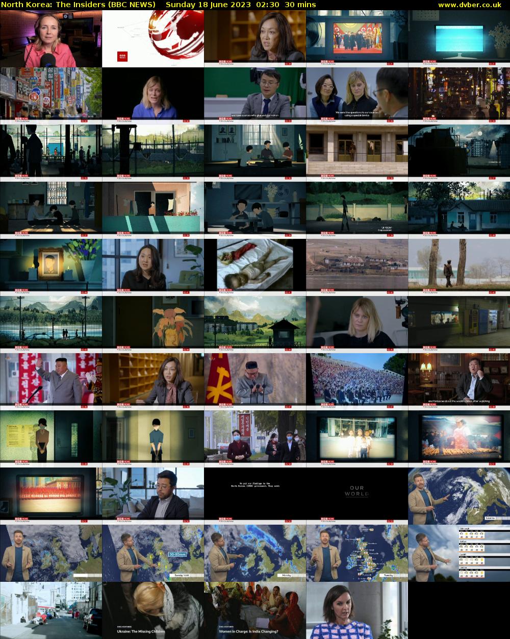 North Korea: The Insiders (BBC NEWS) Sunday 18 June 2023 02:30 - 03:00