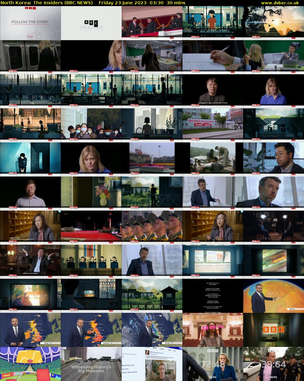 North Korea: The Insiders (BBC NEWS) Friday 23 June 2023 03:30 - 04:00