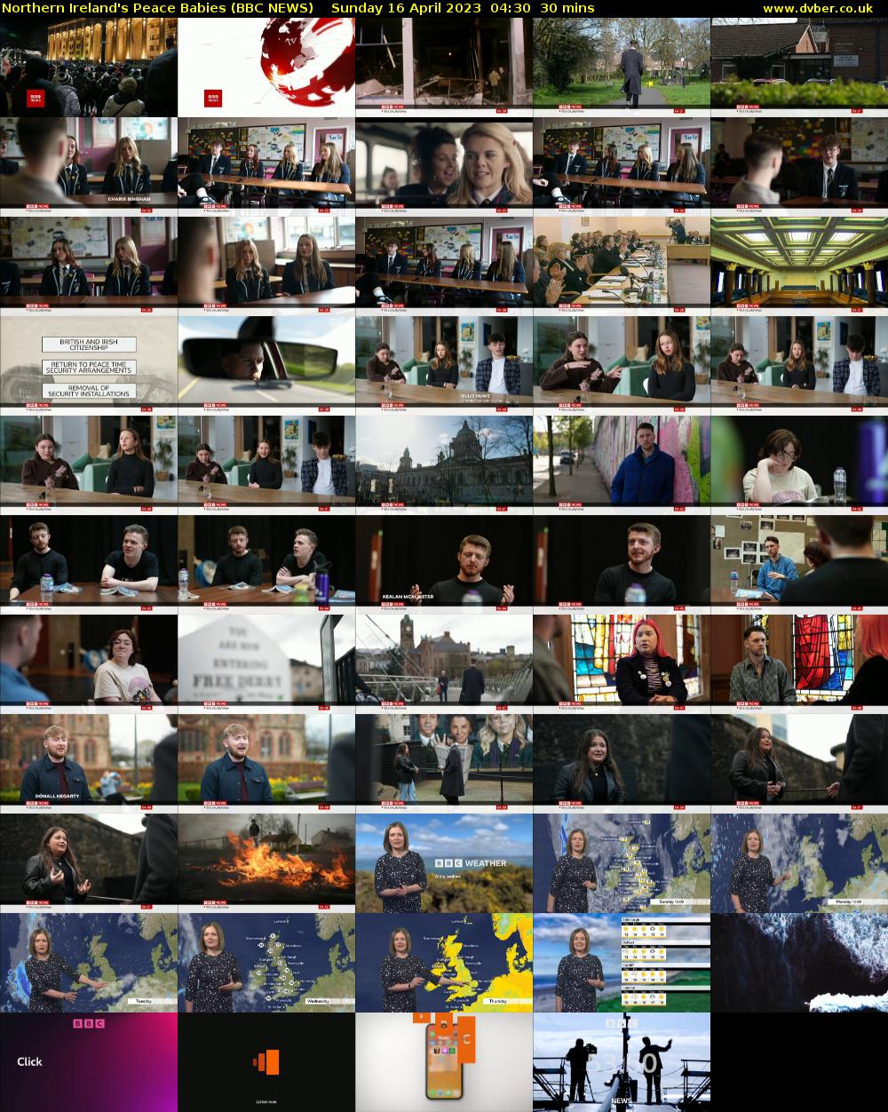 Northern Ireland's Peace Babies (BBC NEWS) Sunday 16 April 2023 04:30 - 05:00