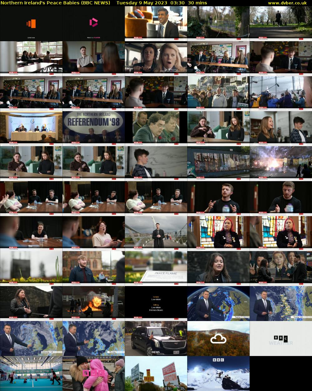Northern Ireland's Peace Babies (BBC NEWS) Tuesday 9 May 2023 03:30 - 04:00