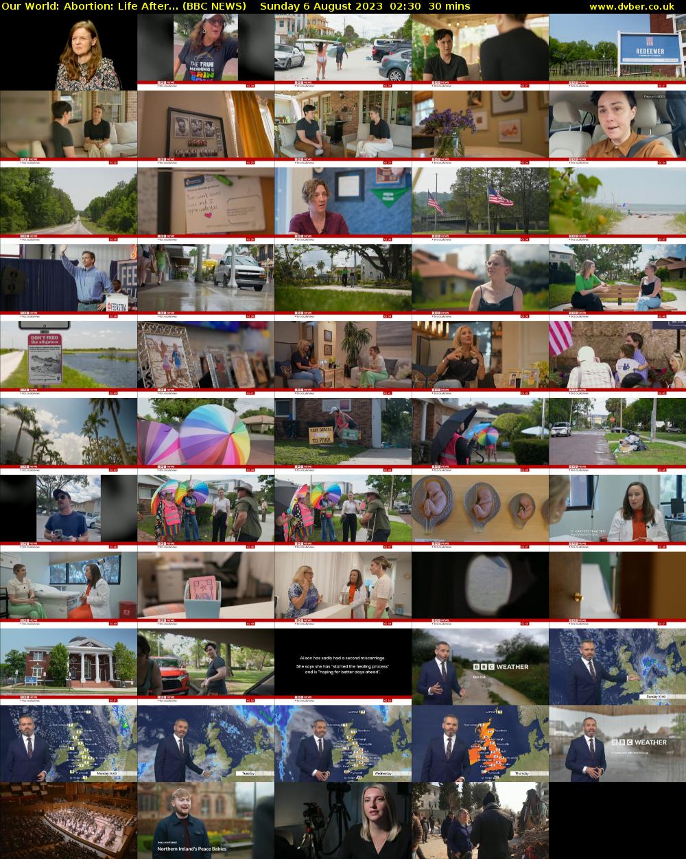Our World: Abortion: Life After... (BBC NEWS) Sunday 6 August 2023 02:30 - 03:00
