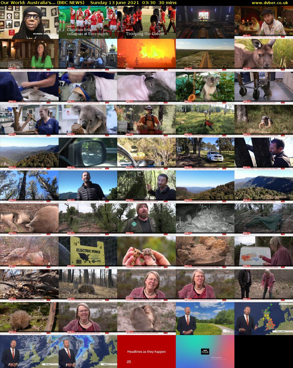 Our World: Australia's... (BBC NEWS) Sunday 13 June 2021 03:30 - 04:00