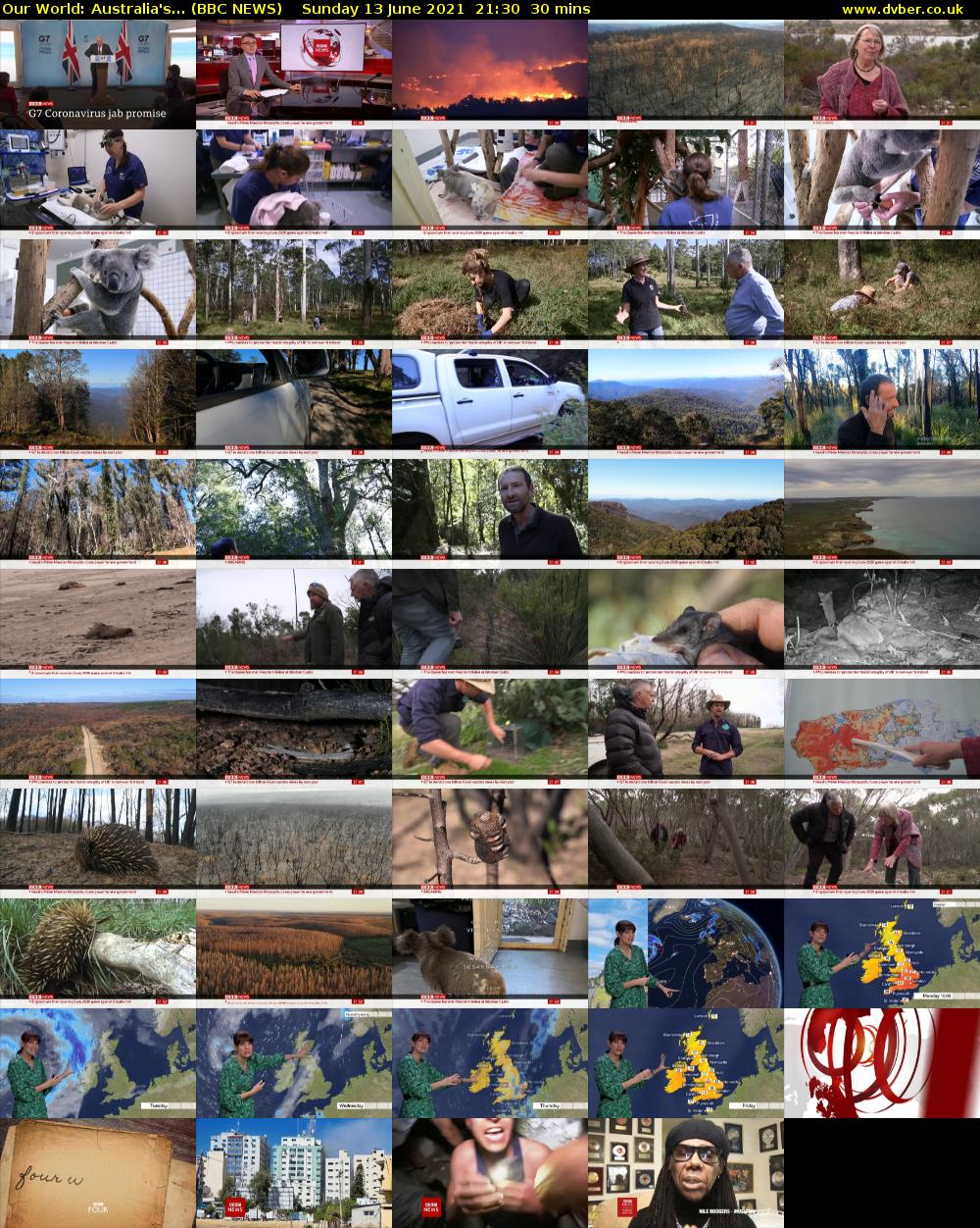 Our World: Australia's... (BBC NEWS) Sunday 13 June 2021 21:30 - 22:00