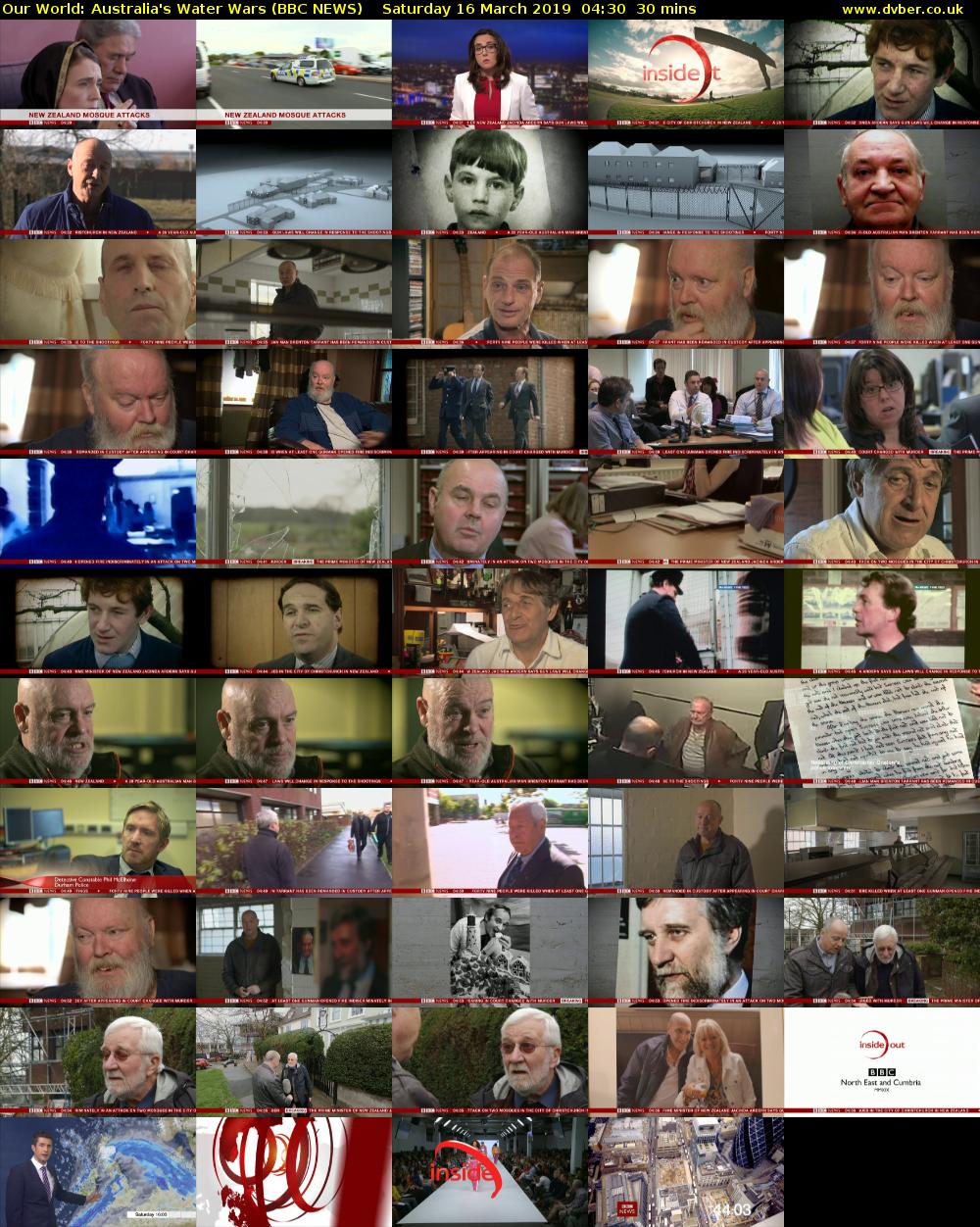Our World: Australia's Water Wars (BBC NEWS) Saturday 16 March 2019 04:30 - 05:00