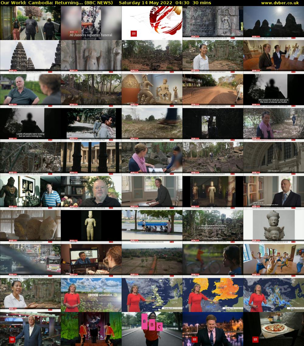 Our World: Cambodia: Returning... (BBC NEWS) Saturday 14 May 2022 04:30 - 05:00