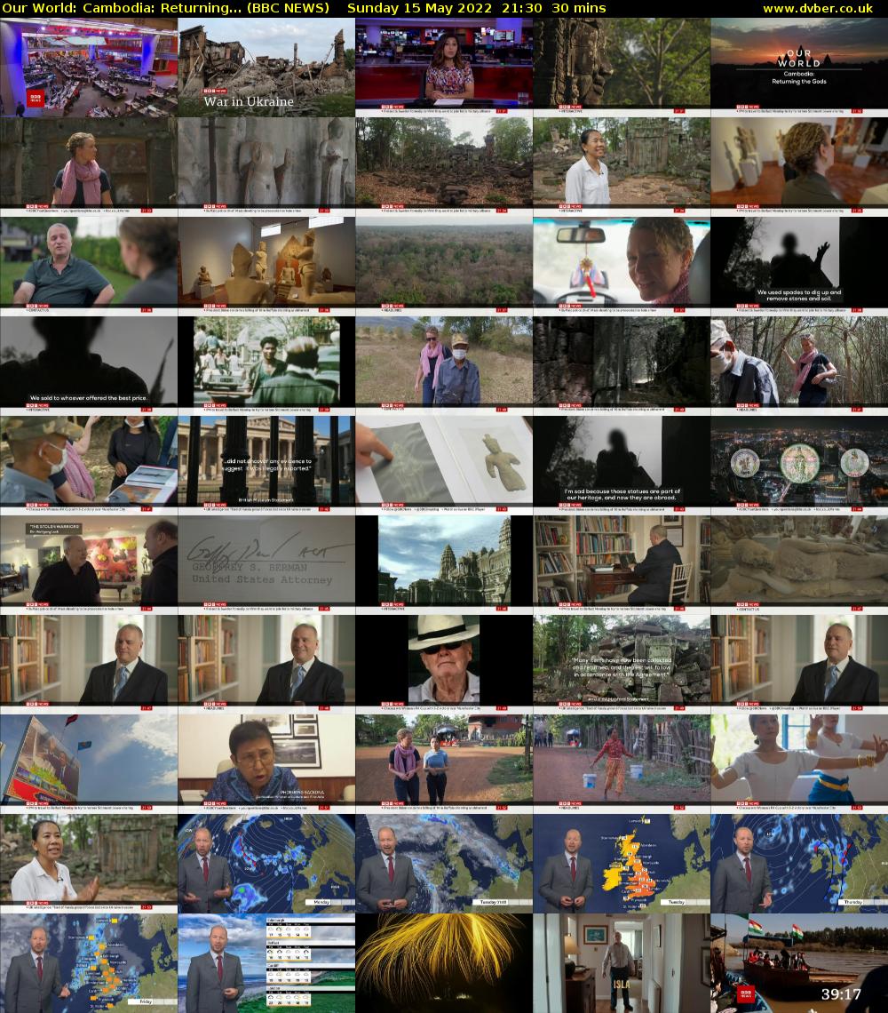 Our World: Cambodia: Returning... (BBC NEWS) Sunday 15 May 2022 21:30 - 22:00