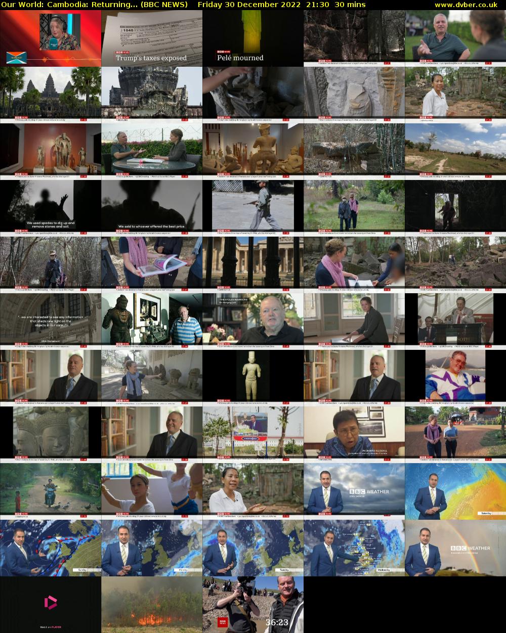 Our World: Cambodia: Returning... (BBC NEWS) Friday 30 December 2022 21:30 - 22:00